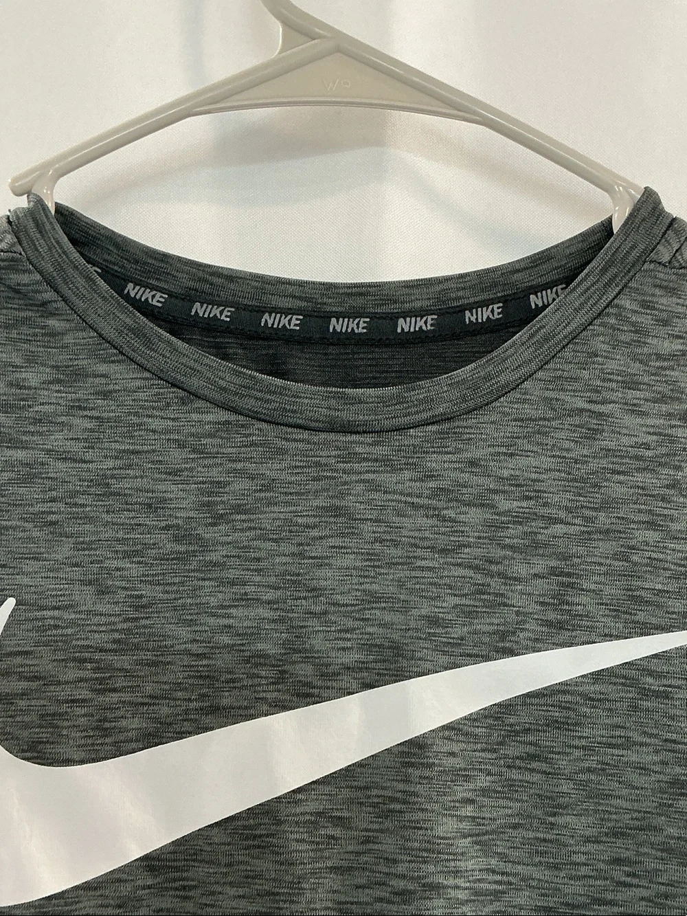 Nike Men’s Dark Gray Sleeveless Tank with White Swoosh